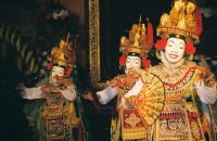 Masked dancers in Ubud